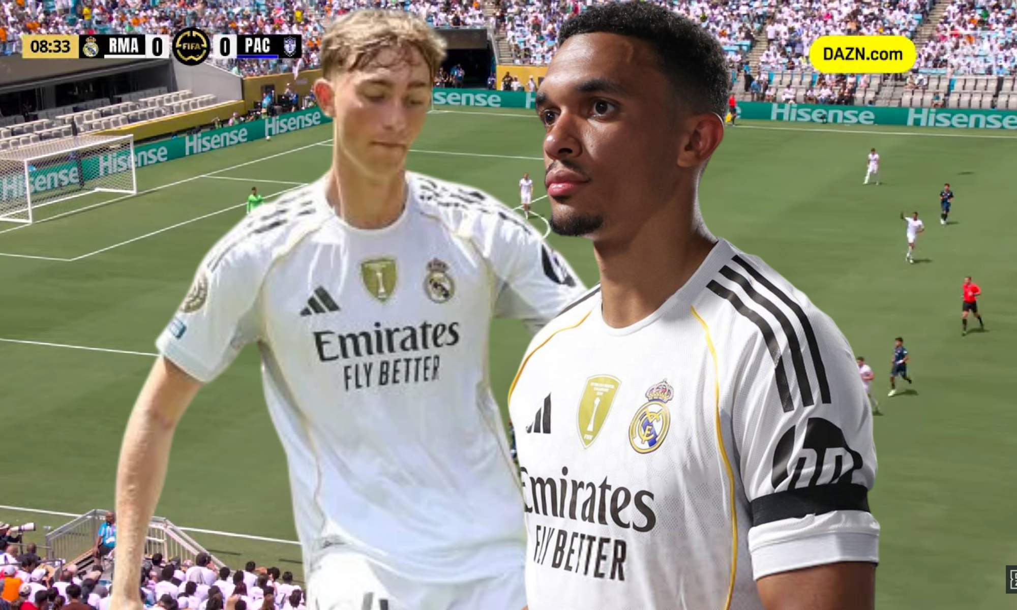 Dean Huijsen le confesó a Trent las ganas que tiene de jugar en el Bernabéu