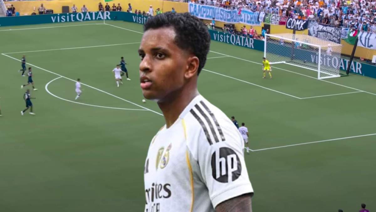 Rodrygo Goes y una captura del Real Madrid - Pachuca.