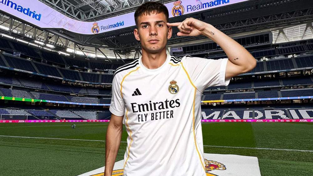 Mastantuono con el Real Madrid