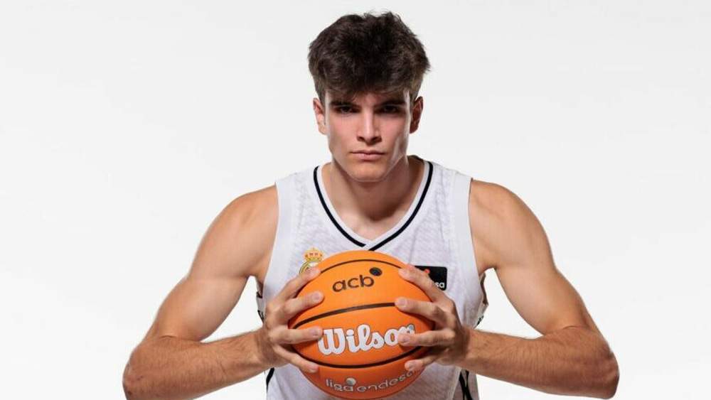 Hugo González con el Real Madrid