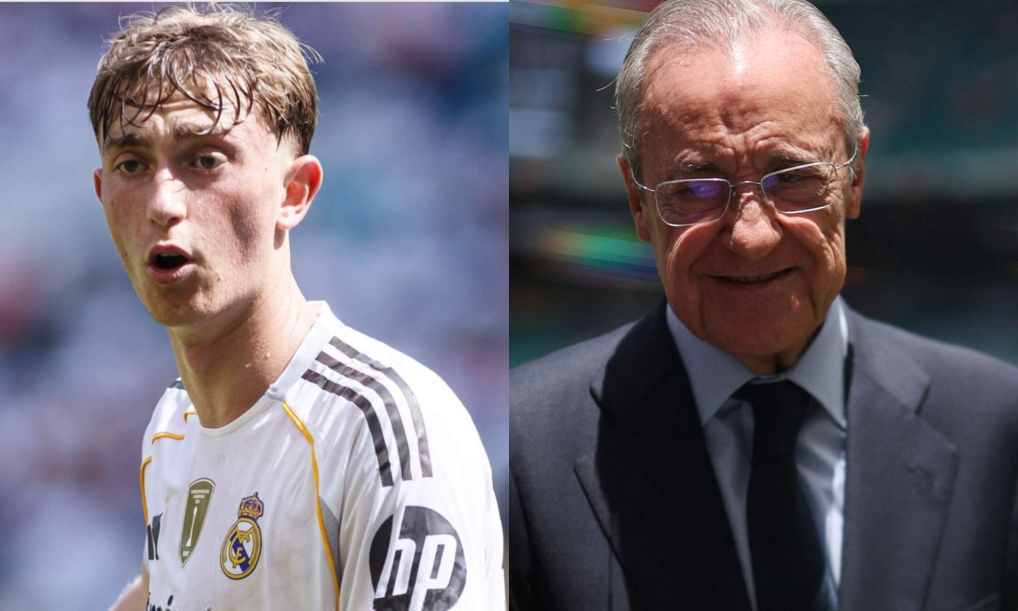 Florentino Pérez está encantado con el fichaje de Dean Huijsen por el Real Madrid. Florentino Pérez está encantado con el fichaje de Dean Huijsen por el Real Madrid.
