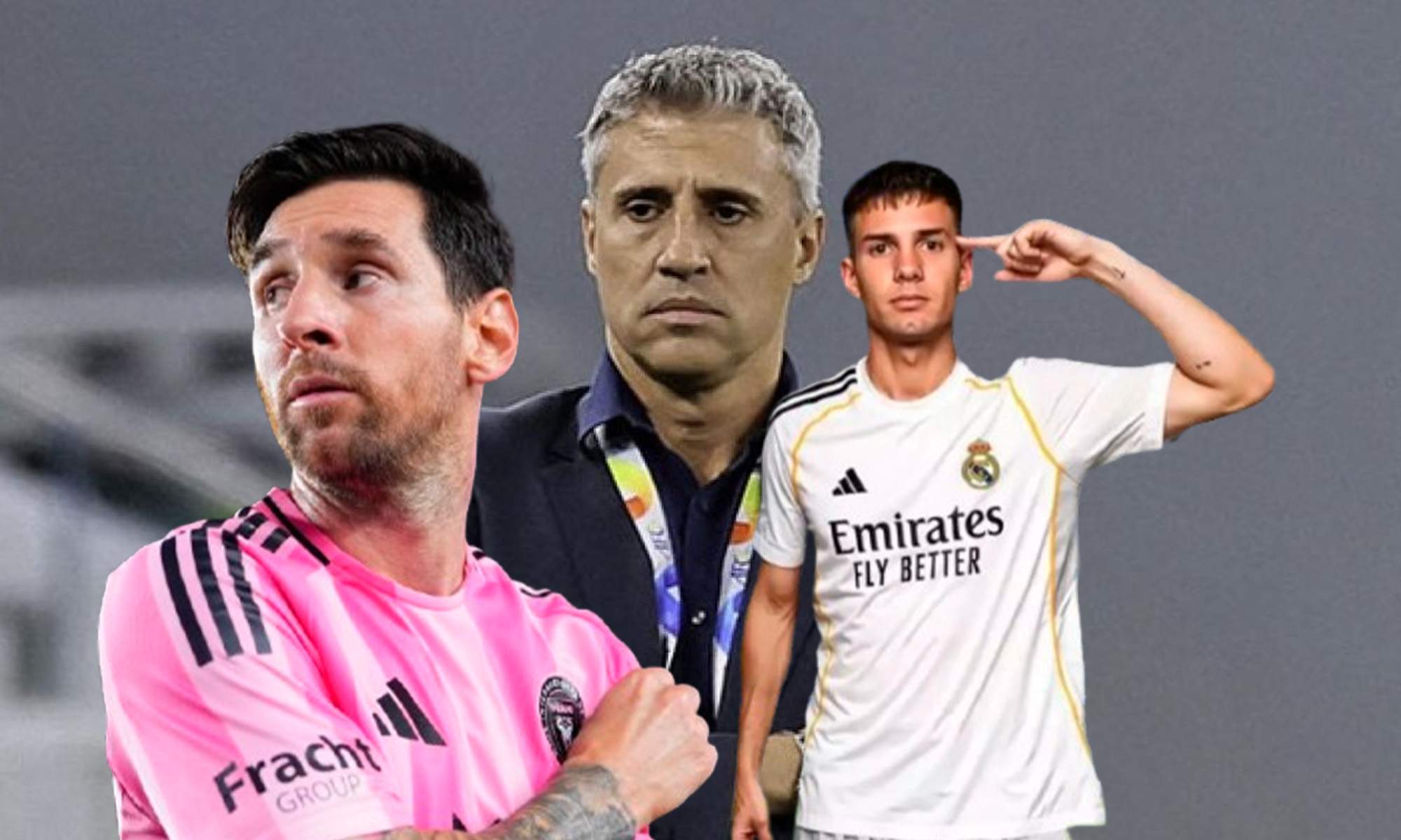 Hernán Crespo, Messi y Mastantuono