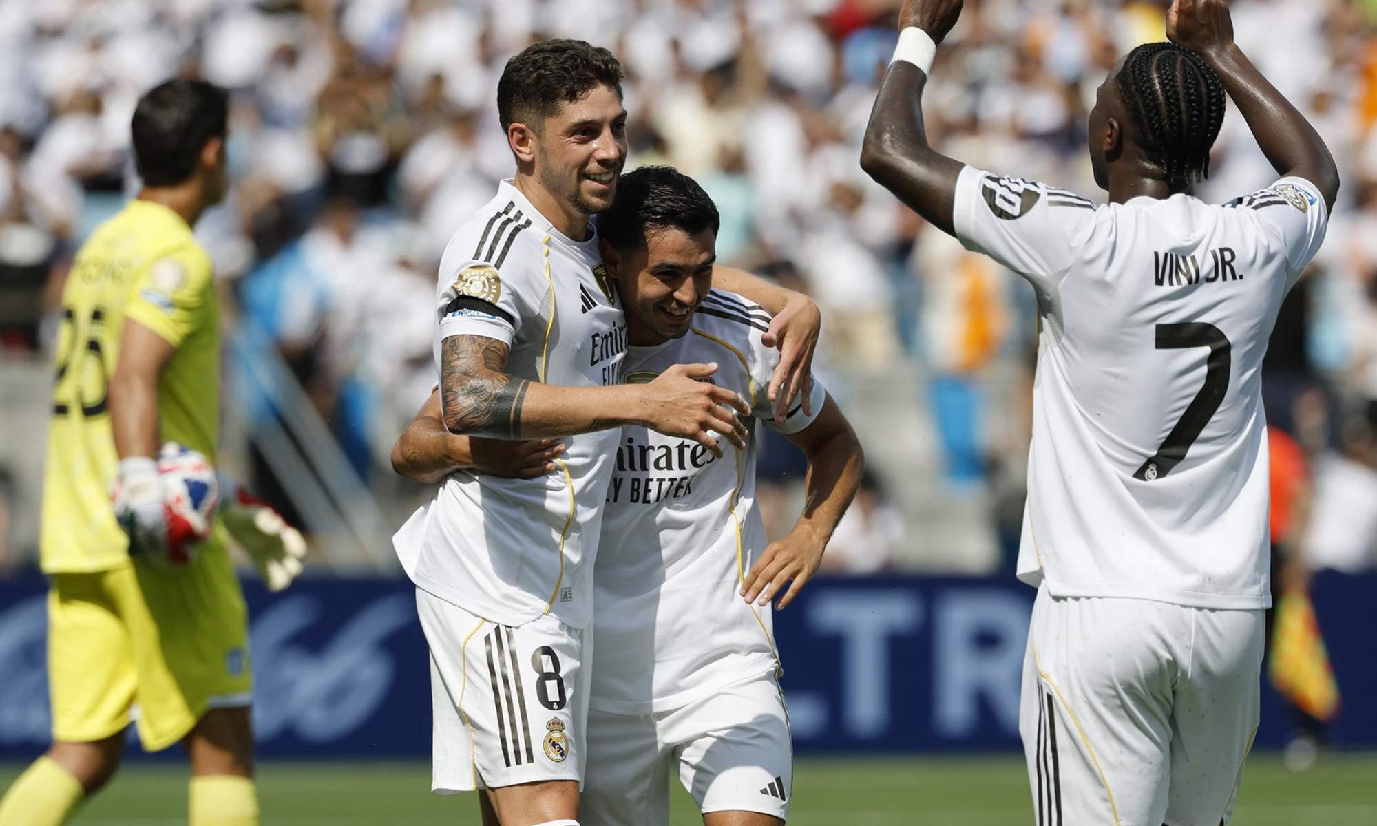 Real Madrid celebrando gol
