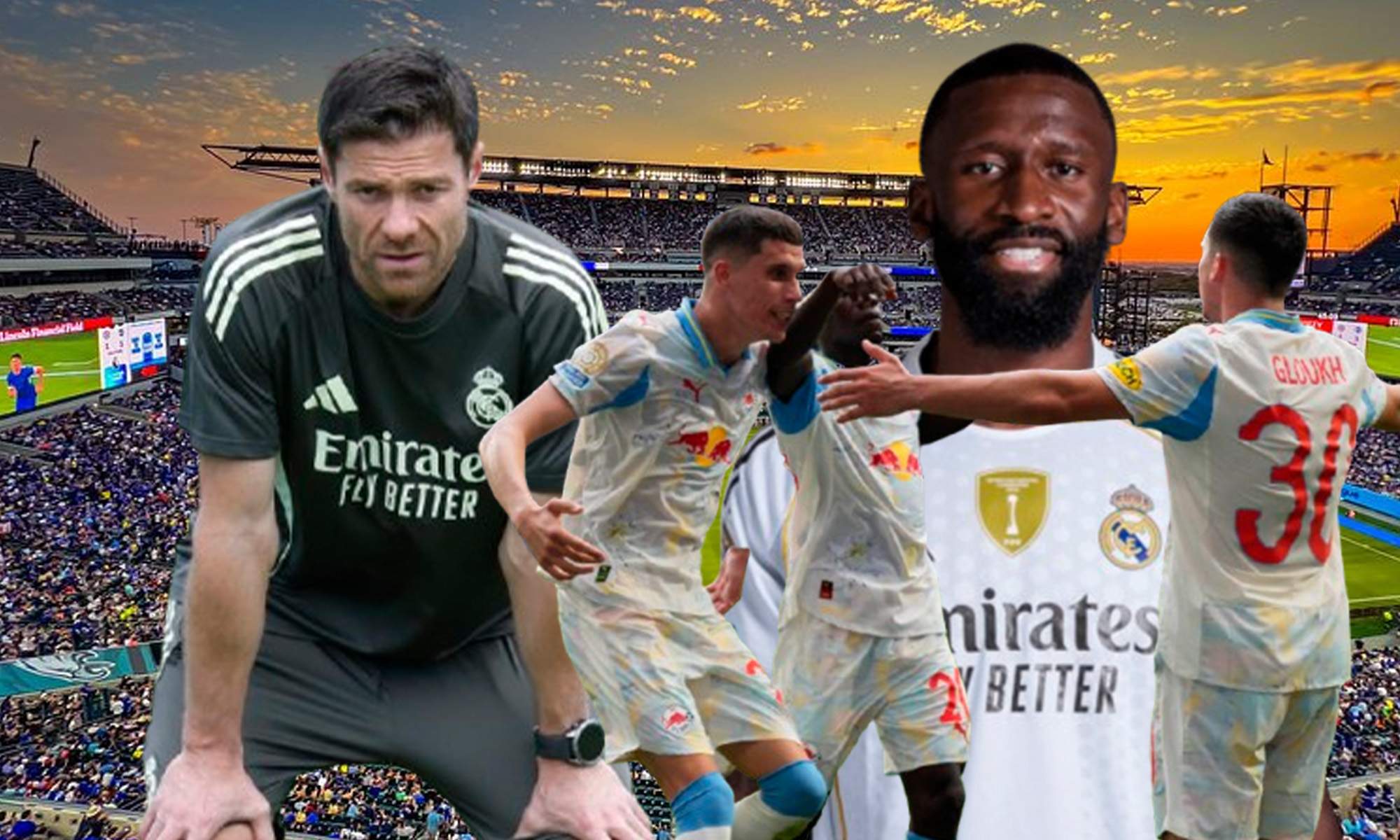 Rüdiger y Xabi Alonso. Real Madrid - Salzburgo