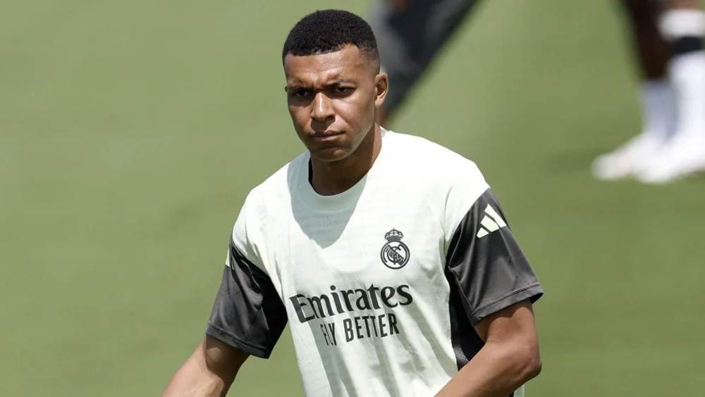 Mbappé entrenando este miércoles