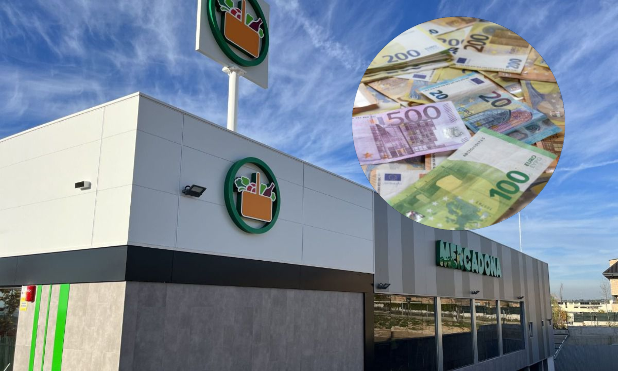 Sorprendente hallazgo de dinero en el estacionamiento de un supermercado de Mercadona