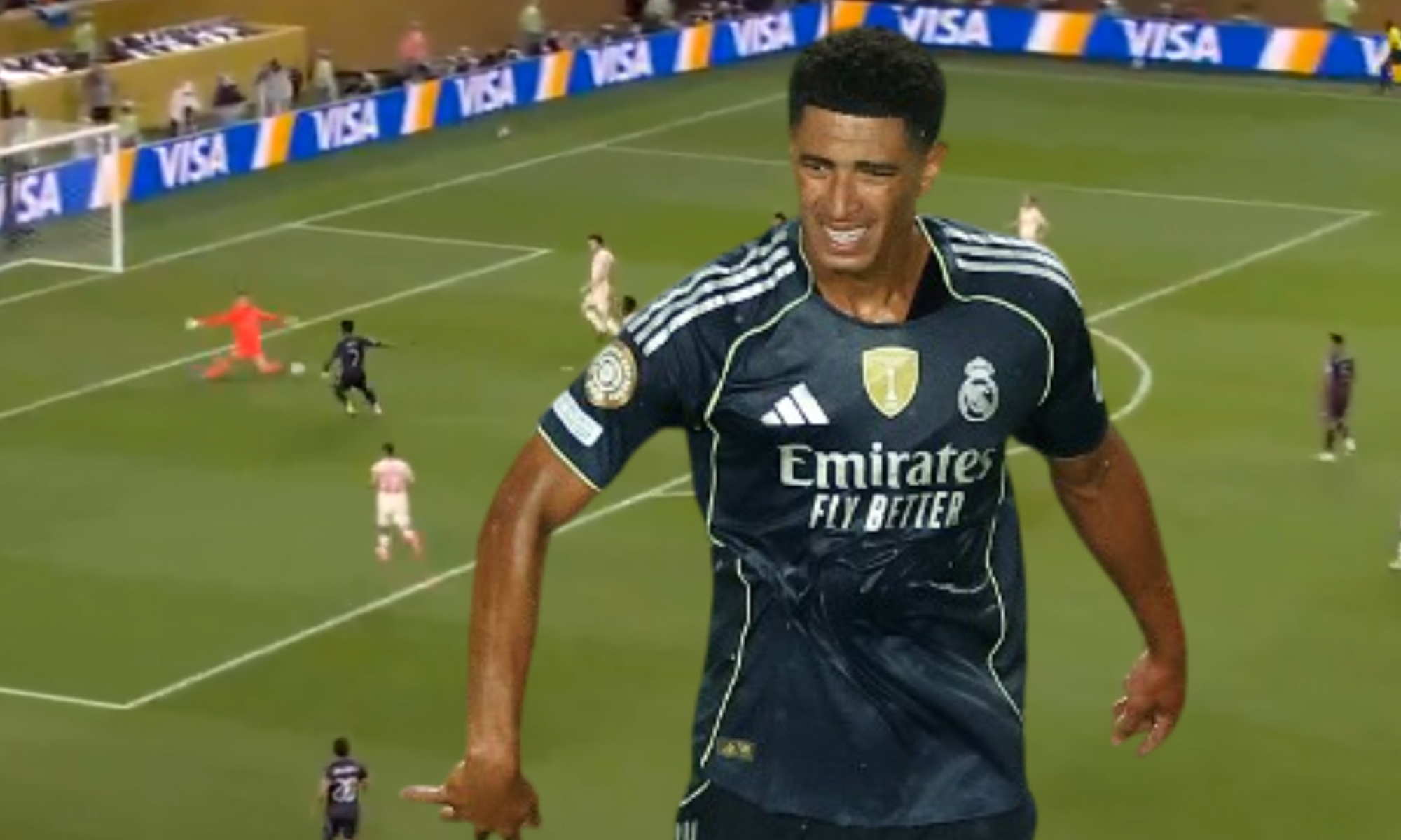 Jude Bellingham vaticinó el gol de Vinícius Jr. después de su ocasión fallada