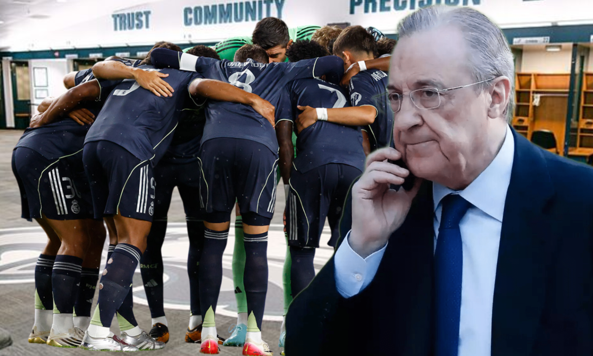 Florentino Pérez alabó a un futbolista por haber hecho un partido realmente completo