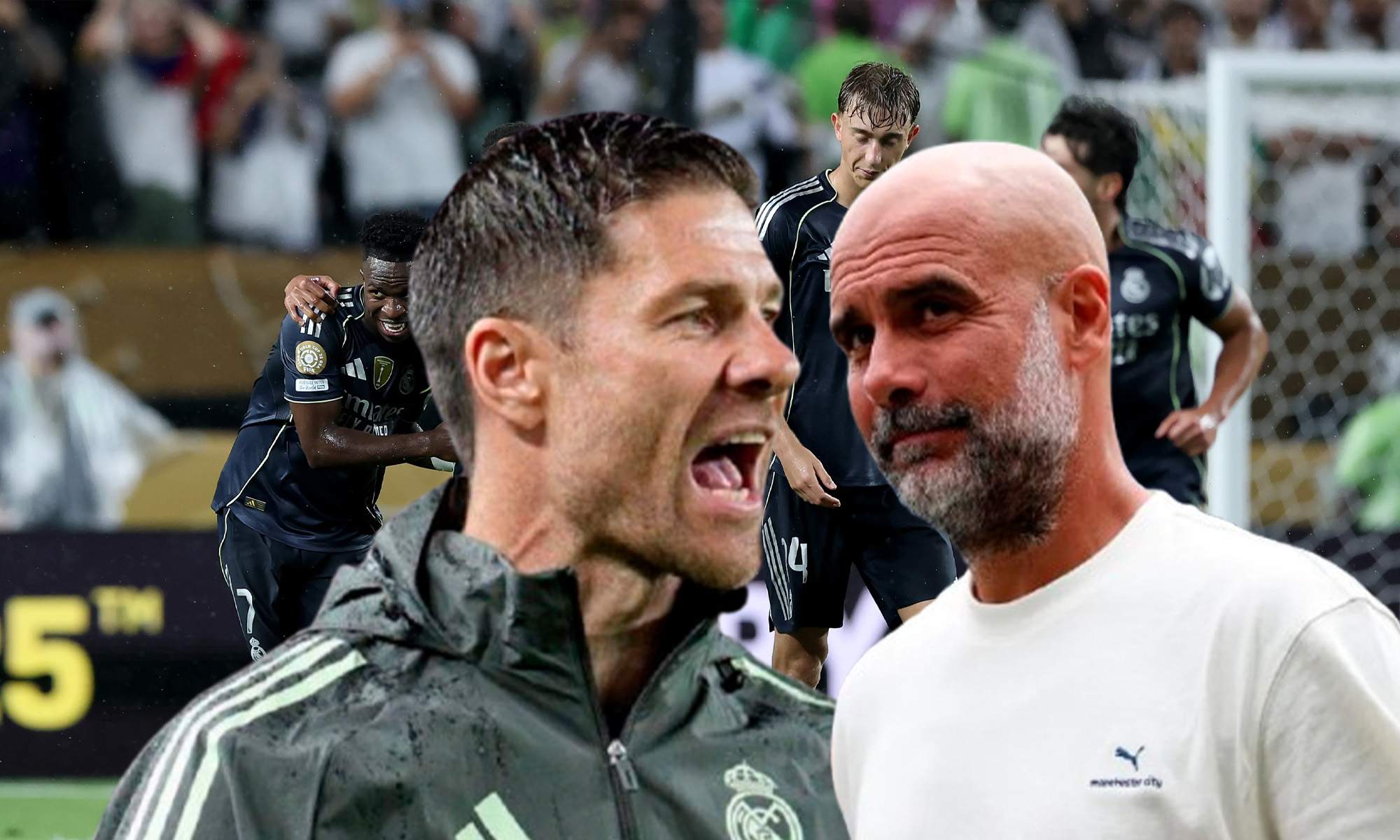 Guardiola y Xabi Alonso