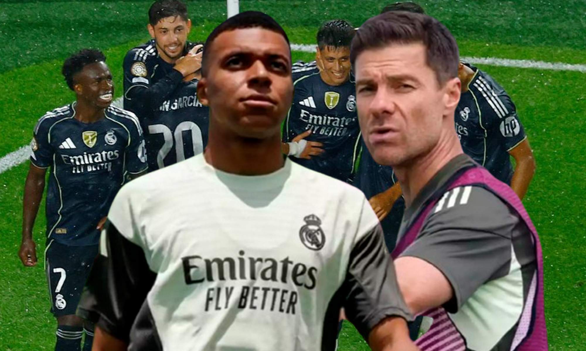 Xabi Alonso y Mbappé