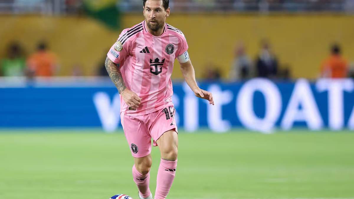 Leo Messi en un partido del Inter Miami