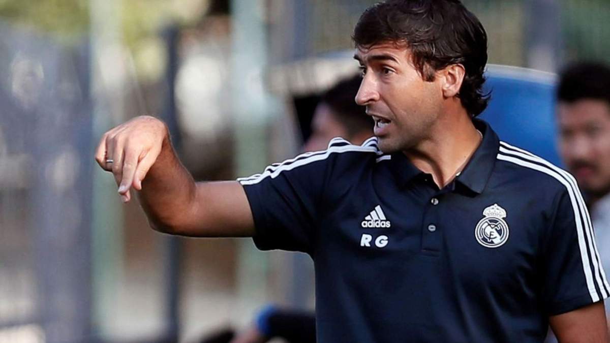 Raúl entrenando al Castilla