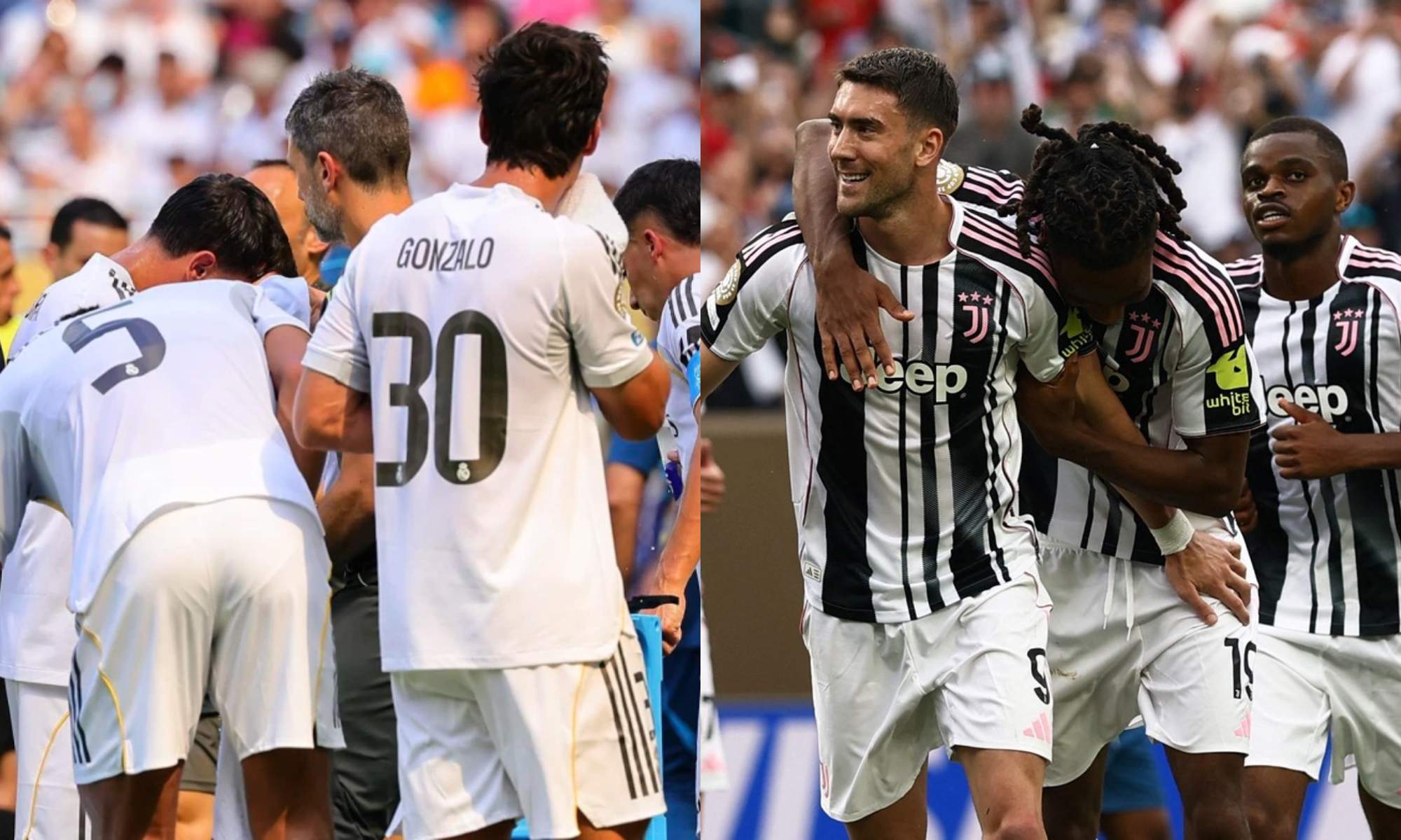 En Italia empiezan a calentar el partido de esta noche entre el Madrid y la Juventus.