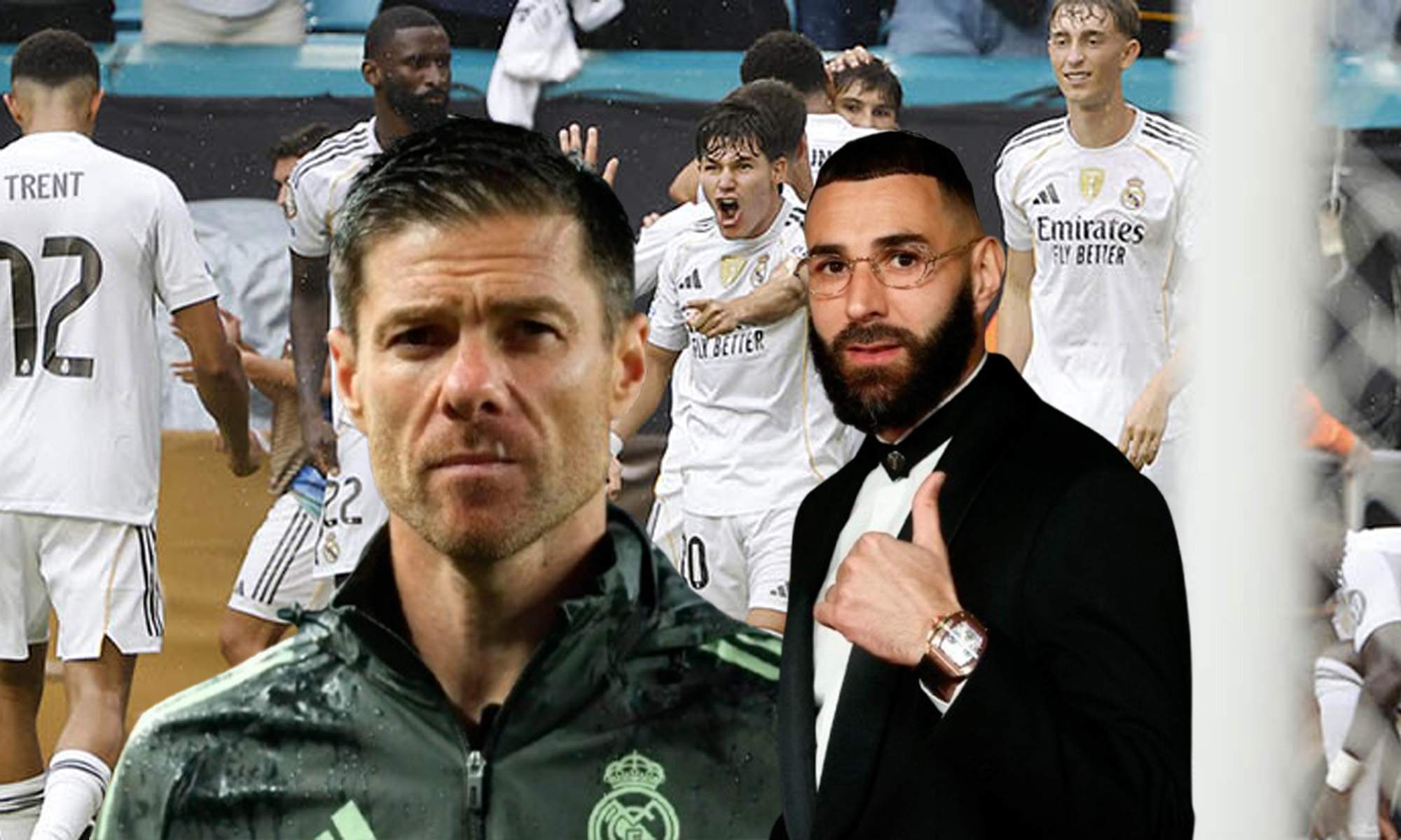 Xabi Alonso y Benzema