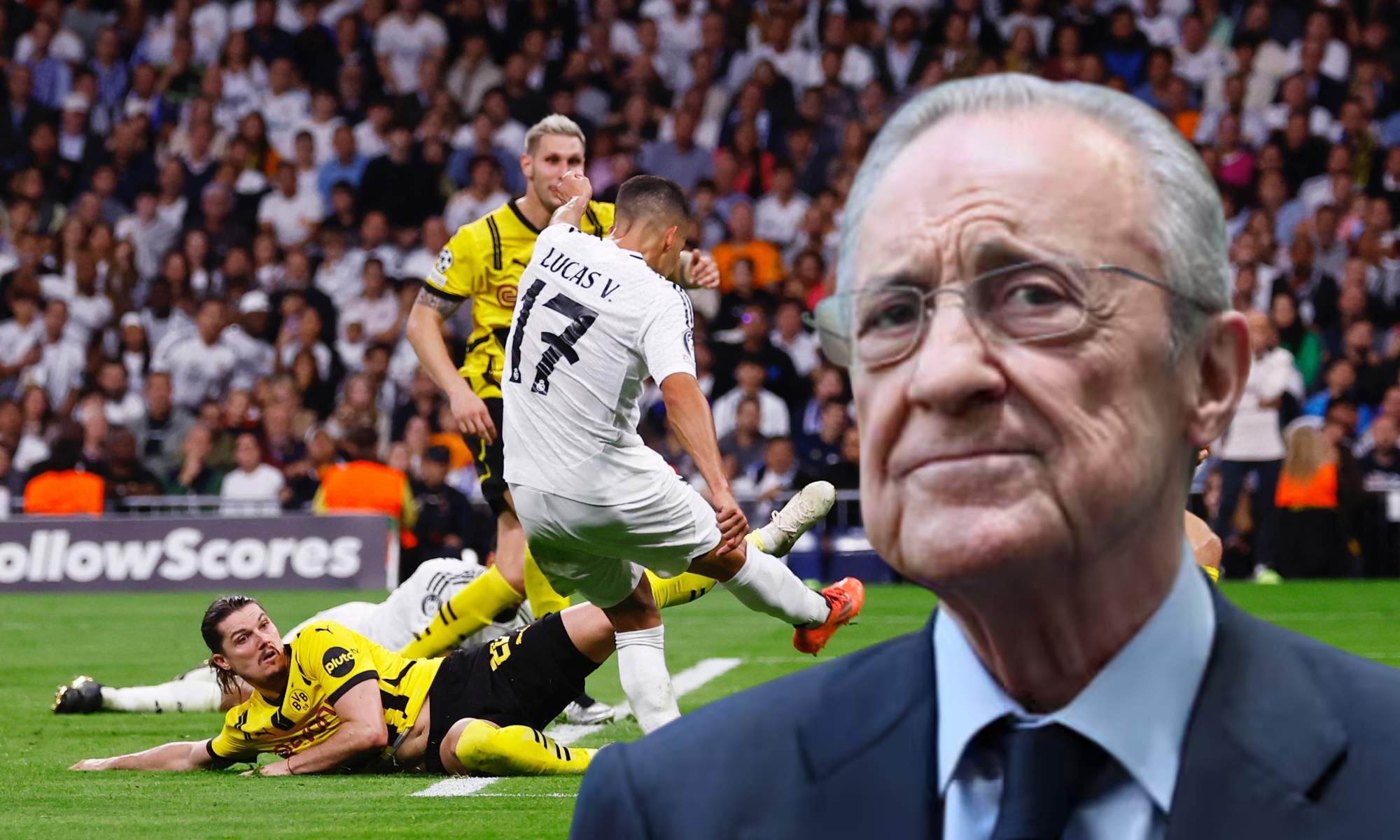 Florentino Pérez tiene trabajo por delante, ante una operación que el Borussia Dortmund quiere llevar a cabo con un madridista.