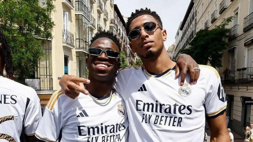 vinicius bellingham celebracion realmadrid vinicius bellingham celebracion realmadrid