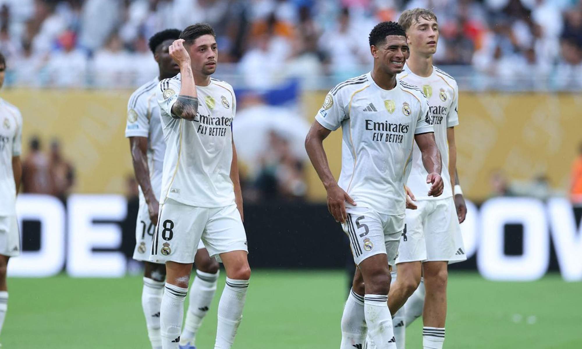 Jugadores del Real Madrid en el Mundial de Clubes. 