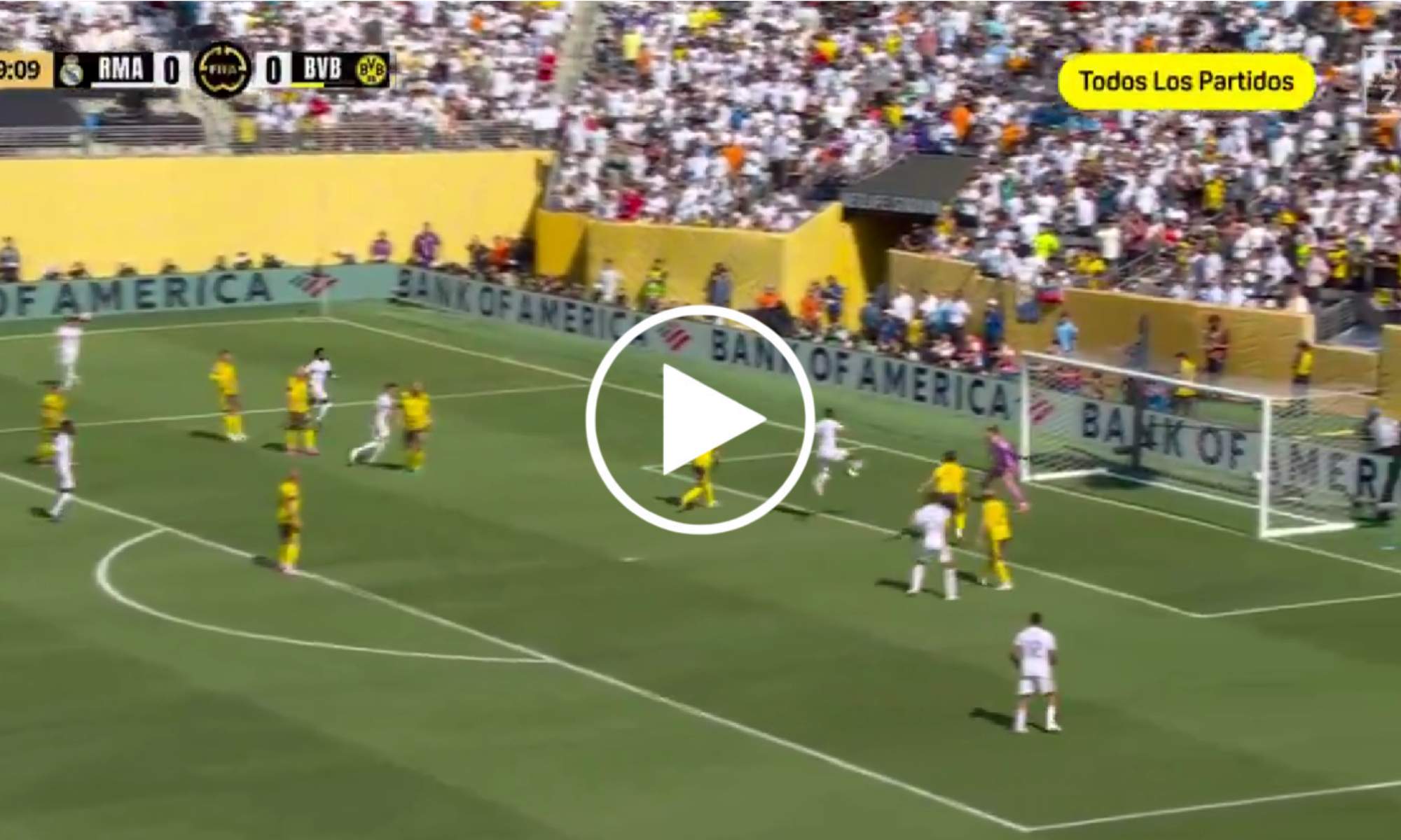El Real Madrid se pone por delante ante el Borussia Dortmund gracias a un gol de Gonzalo García