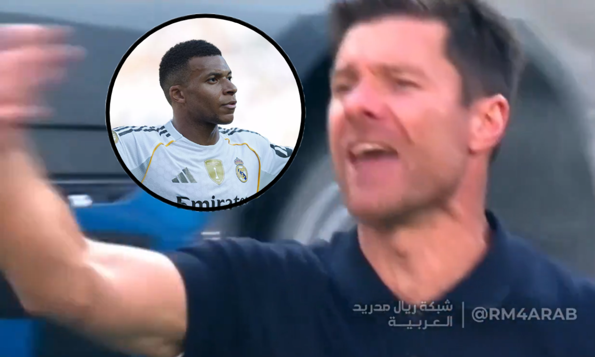 Xabi Alonso rectificó a Kylian Mbappé en pleno partido contra el Borussia Dortmund