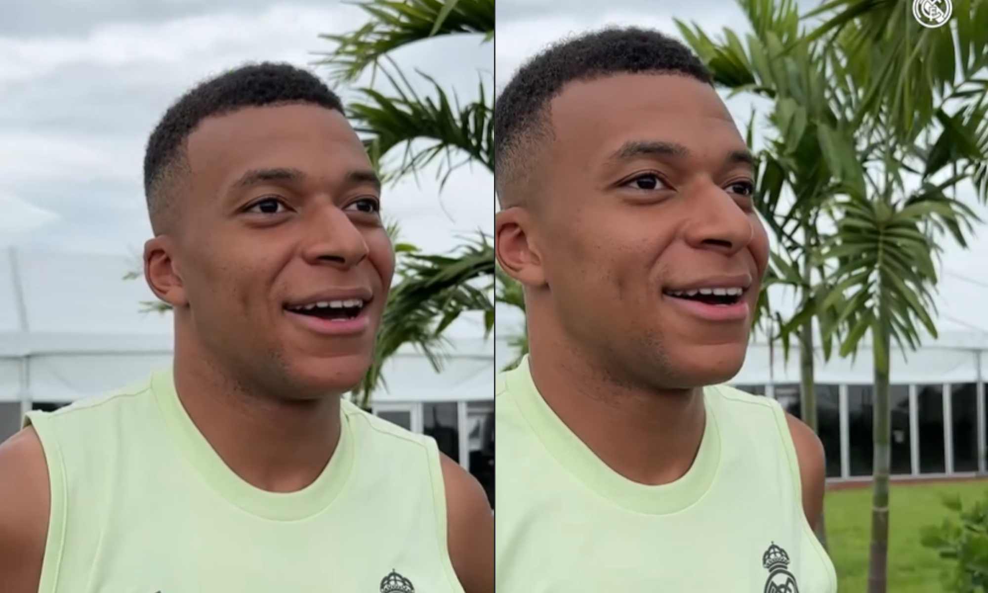 Kylian Mbappé señala a uno de sus compañeros en una inesperada dinámica de grupo