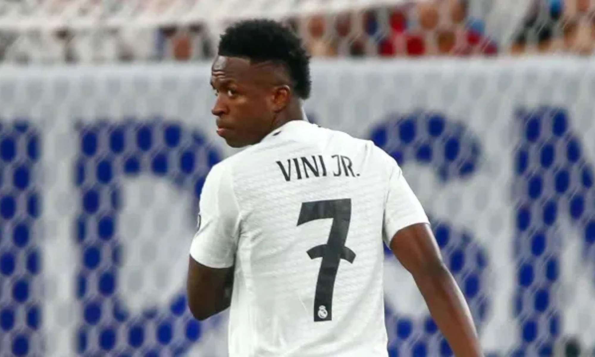 Vinicius, en un partido de esta temporada con el Real Madrid.