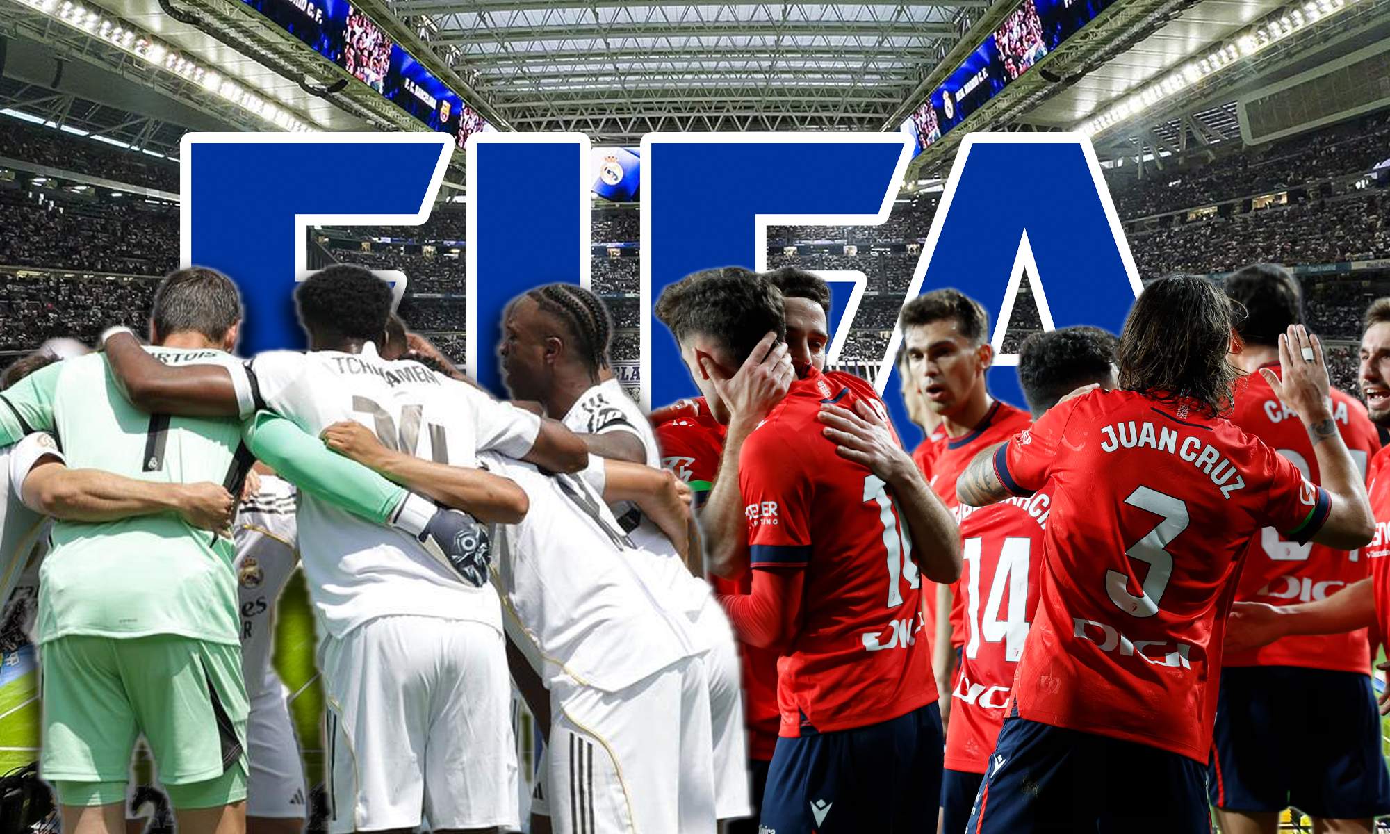 Anuncio oficial de FIFA sobre la suspensión del Real Madrid - Osasuna de Liga