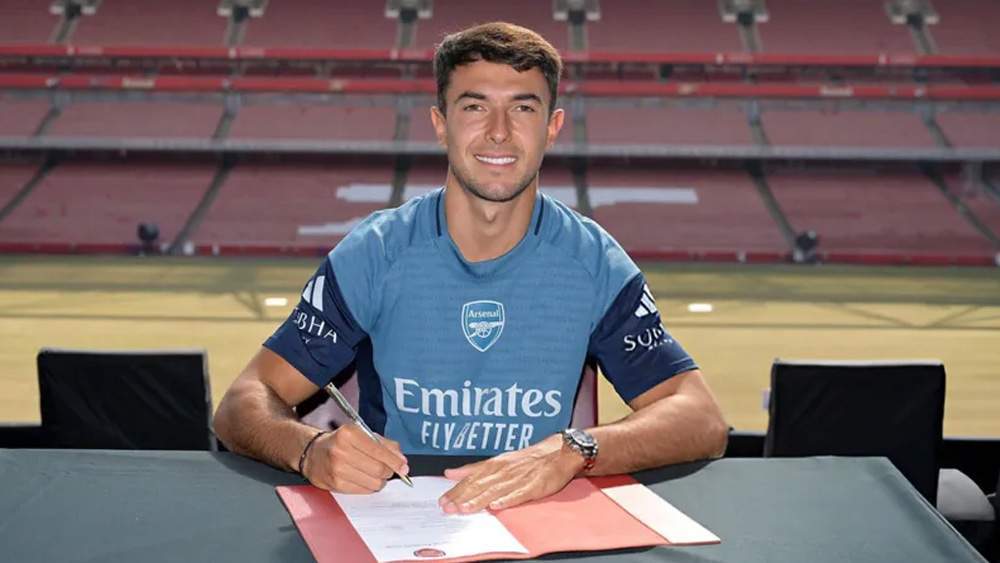 Zubimendi con el Arsenal