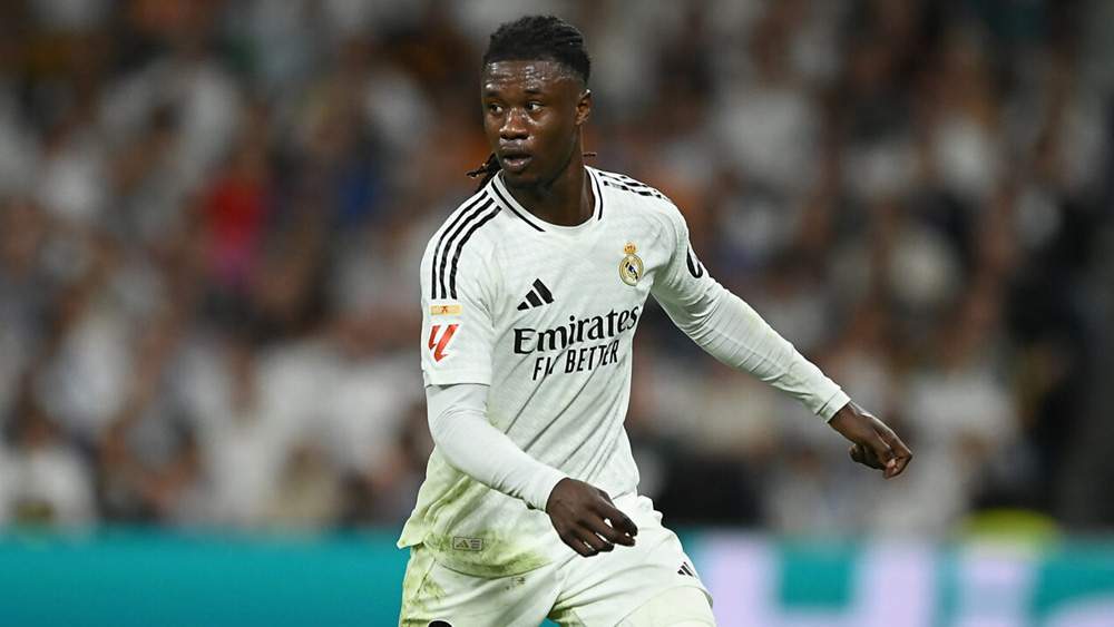 Camavinga jugando con el Real Madrid