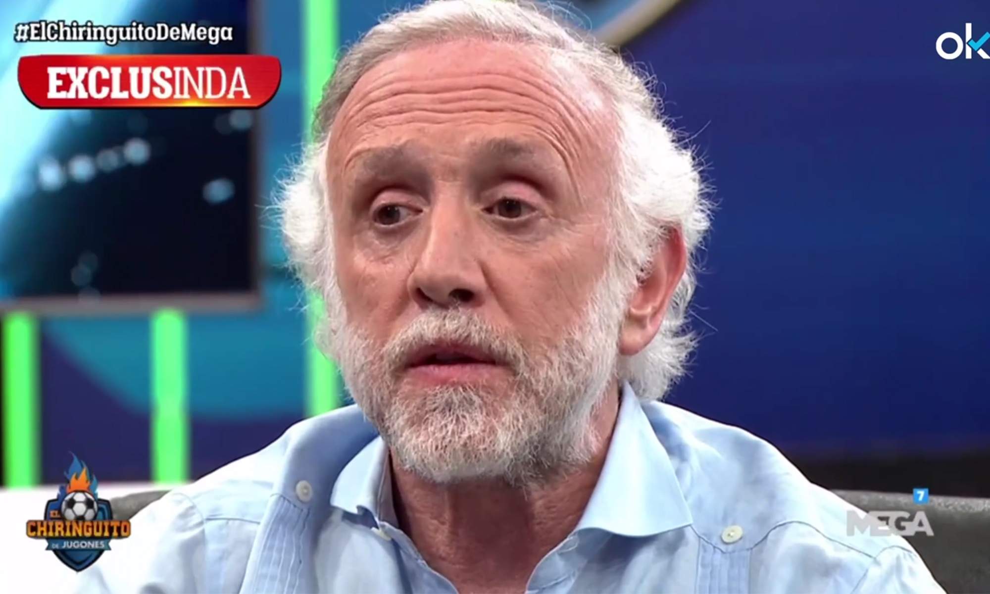 Eduardo Inda dando una noticia en El Chiringuito.