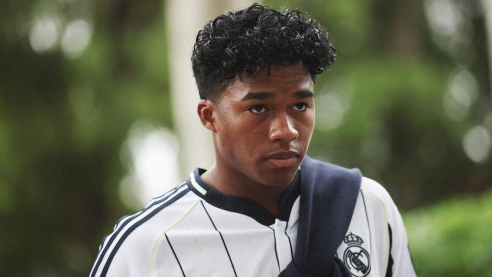 Endrick en la concentración del Real Madrid en Estados Unidos.