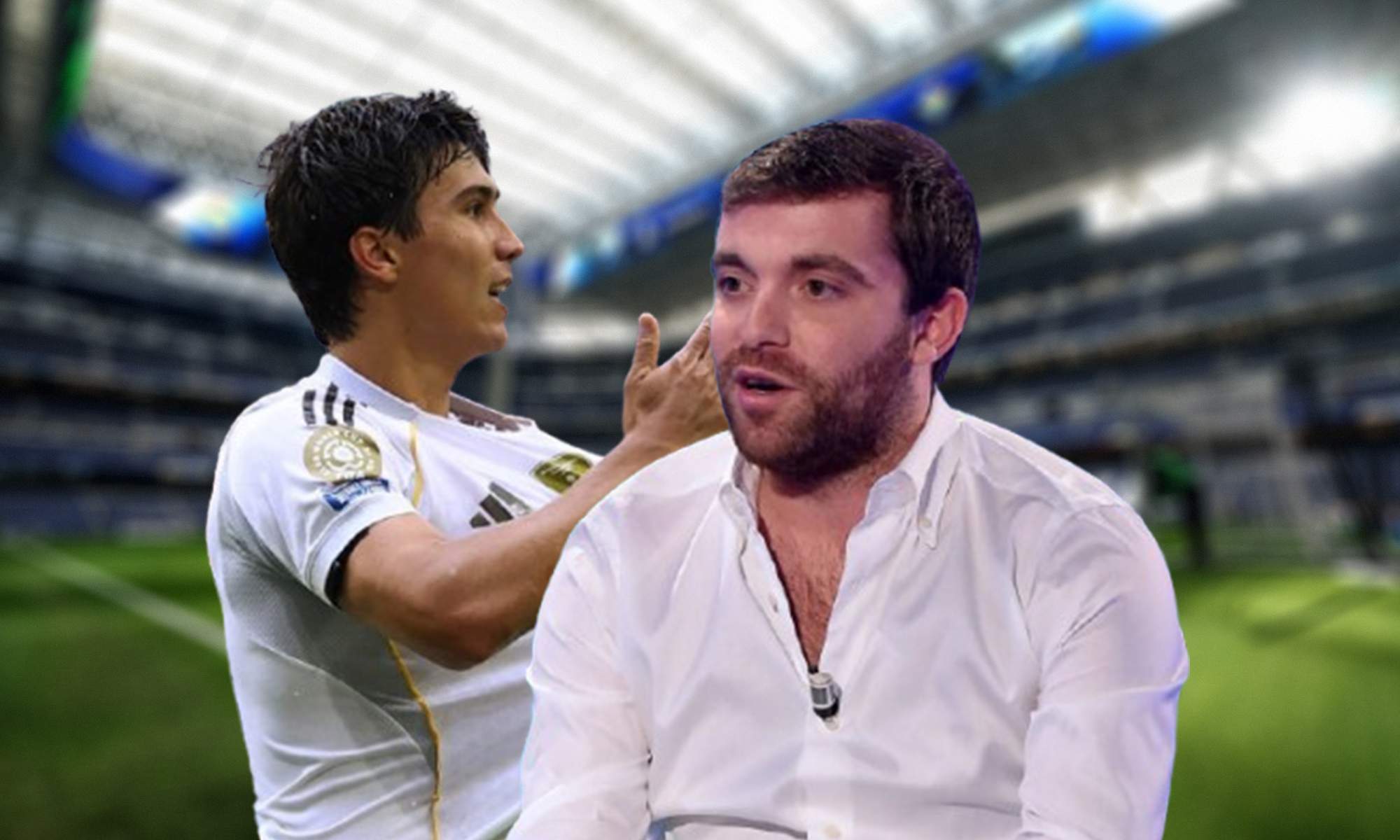 Gonzalo García, Fabrizio Romano y el Santiago Bernabéu.