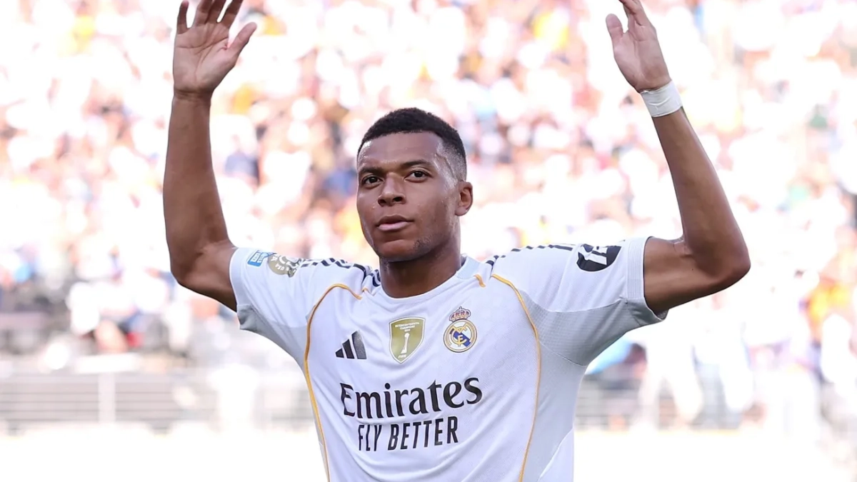 kylian mbappe celebracion gol realmadrid
