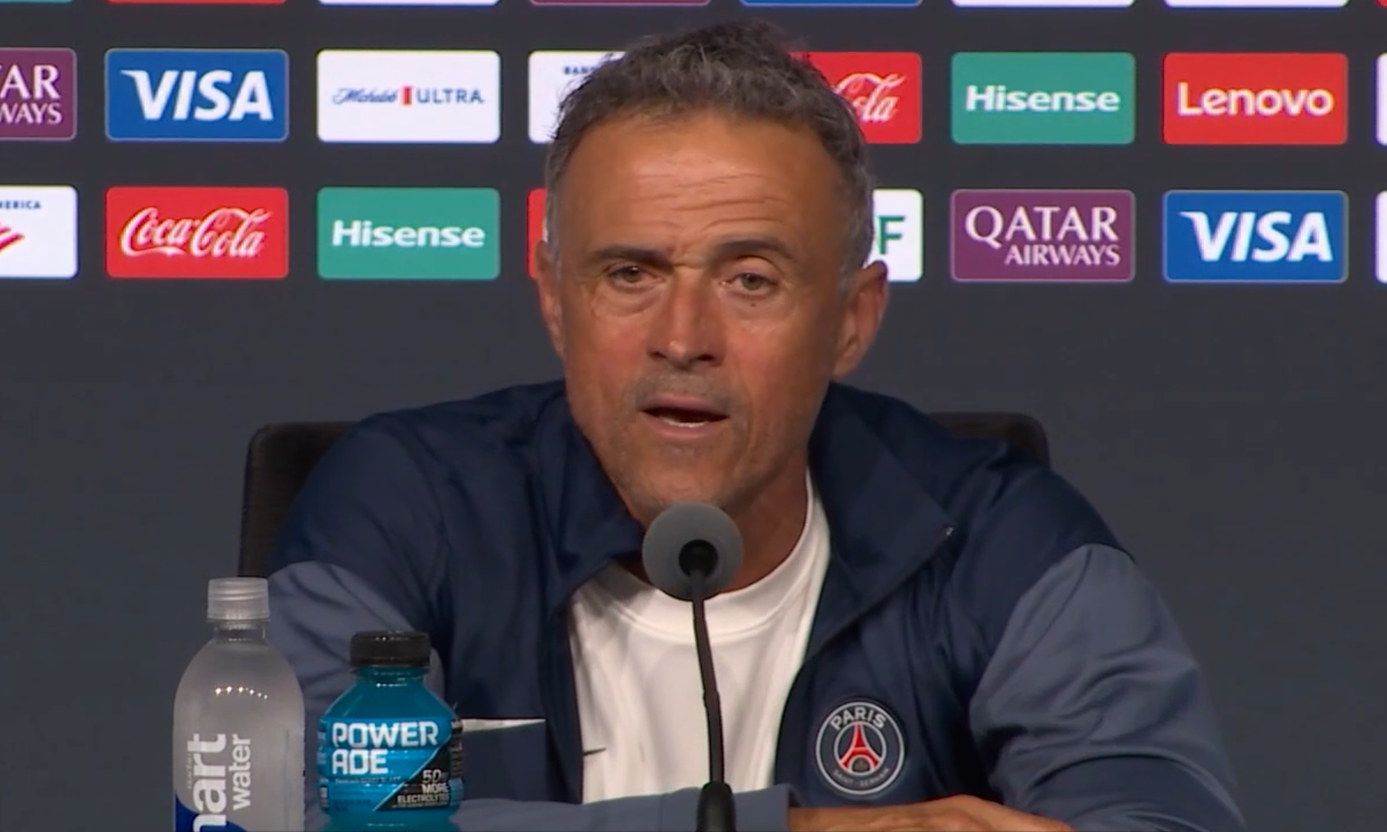 Luis Enrique ofreció su opinión del partido entre PSG y Real Madrid