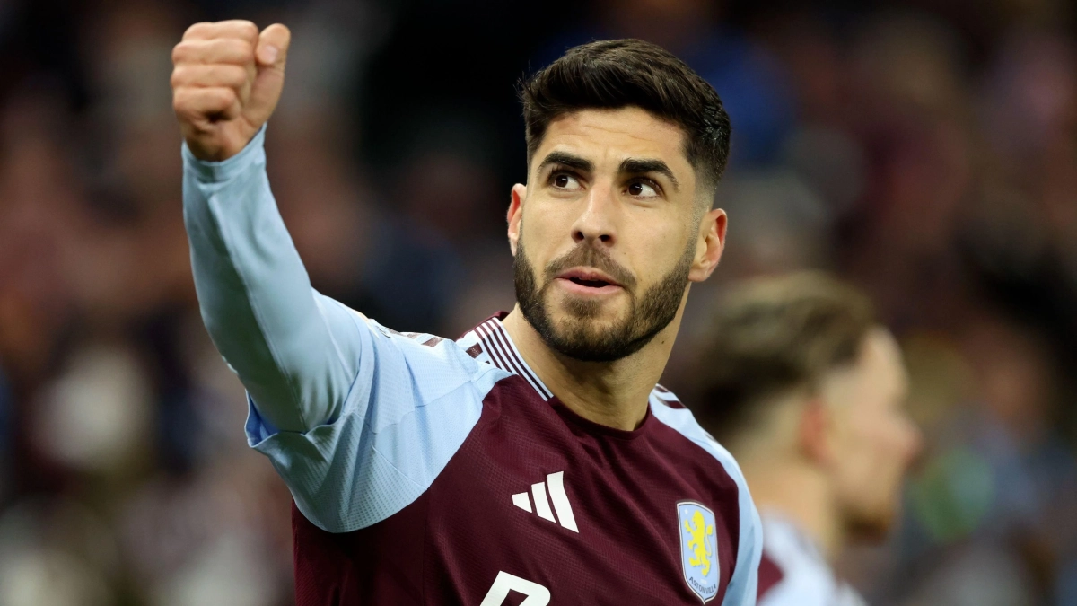 Asensio celebrando un gol con el Aston Villa
