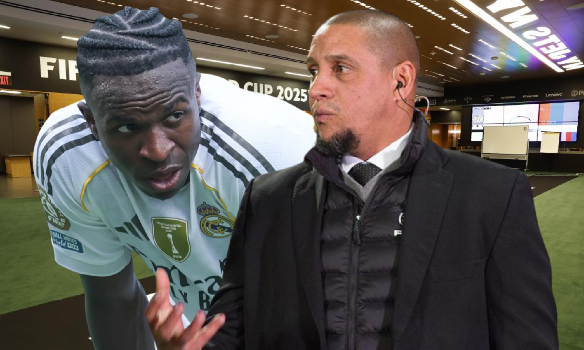 Roberto Carlos se sinceró con Vinícius Jr. después de la goleada del PSG al Real Madrid
