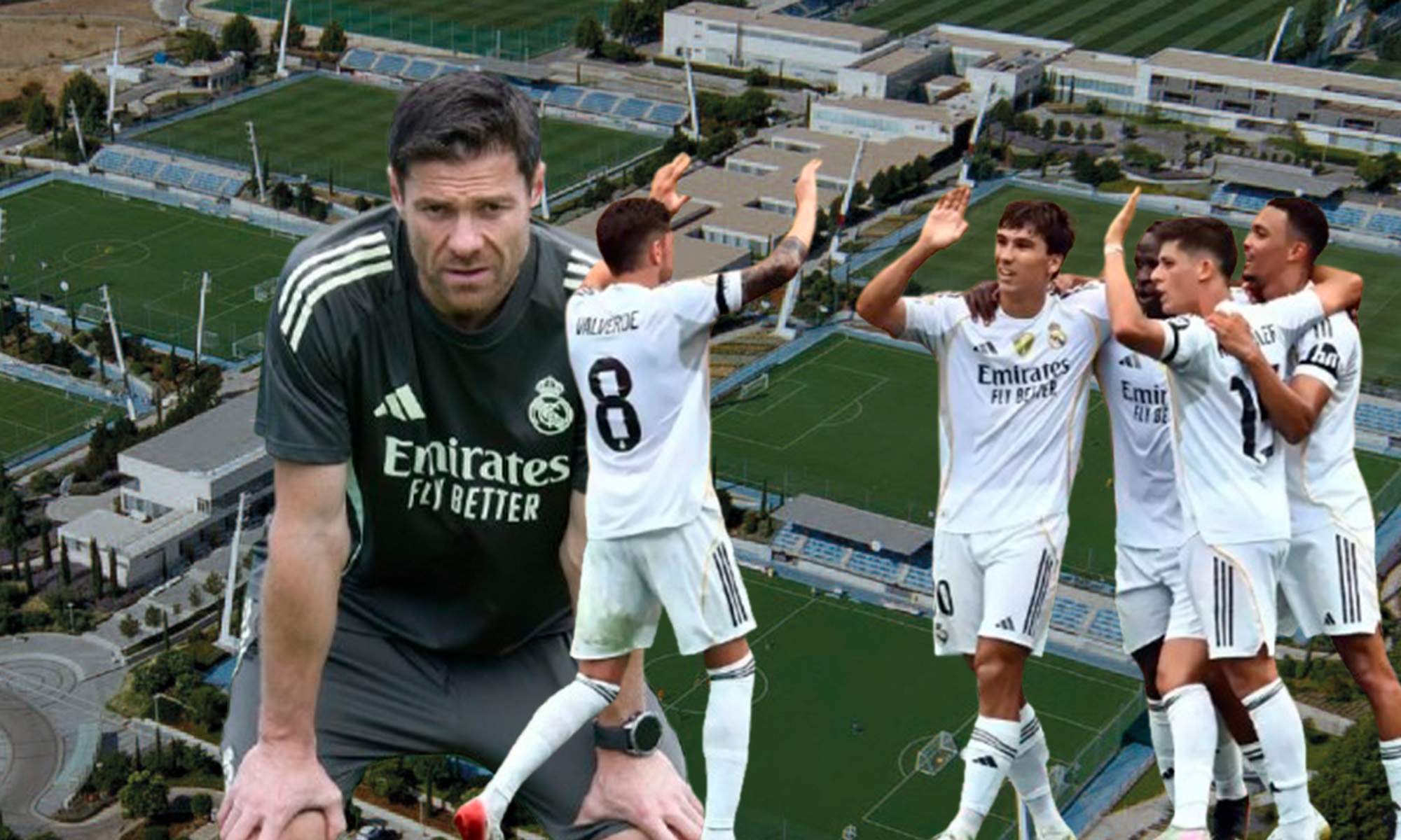 Xabi Alonso y jugadores