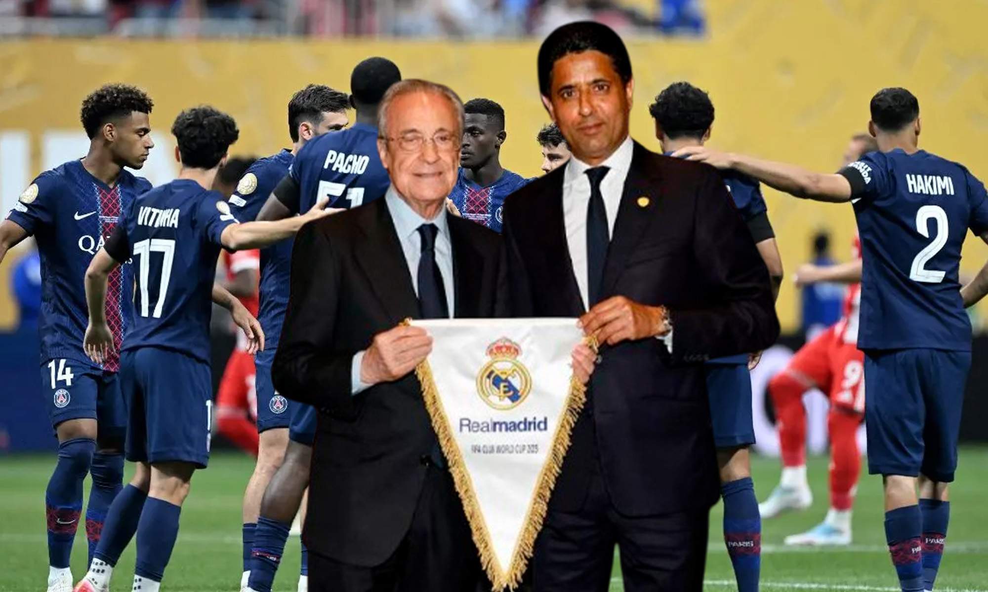 Florentino y Al Khelaifi. PSG