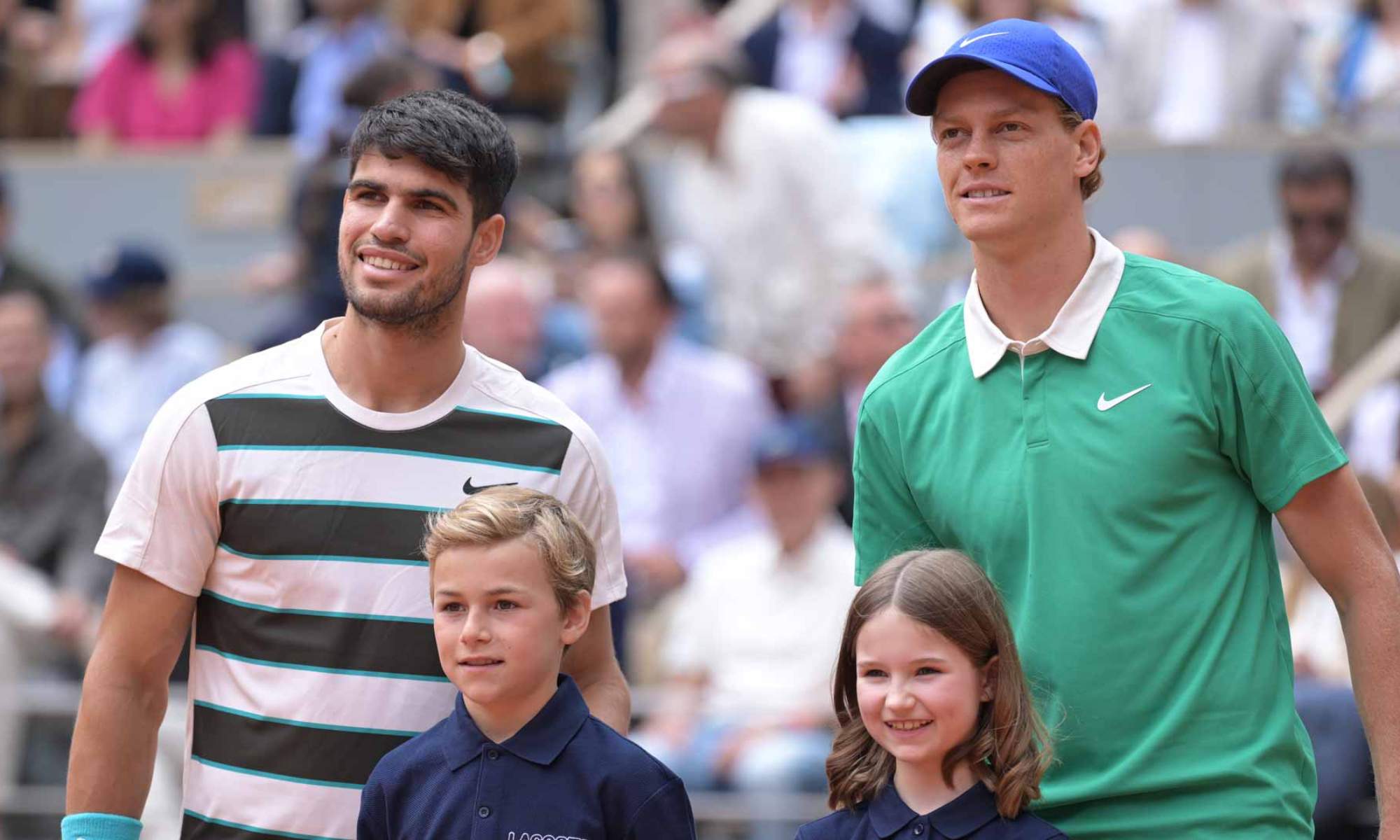 Carlos Alcaraz y Jannik Sinner se miden esta tarde en la gran final de Wimbledon.