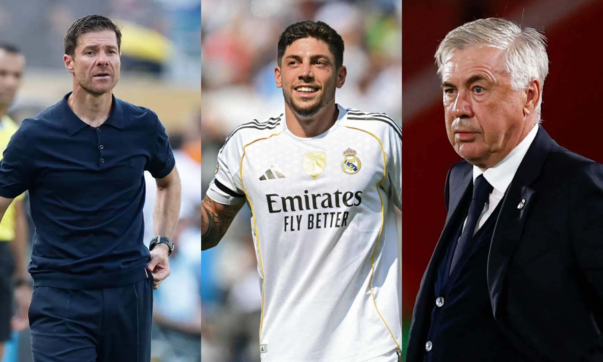 Fede Valverde, imprescindible en el Real Madrid con Carlo Ancelotti y Xabi Alonso, que ha llegado a la conclusión de que tendrá que dosificar al centrocampista.