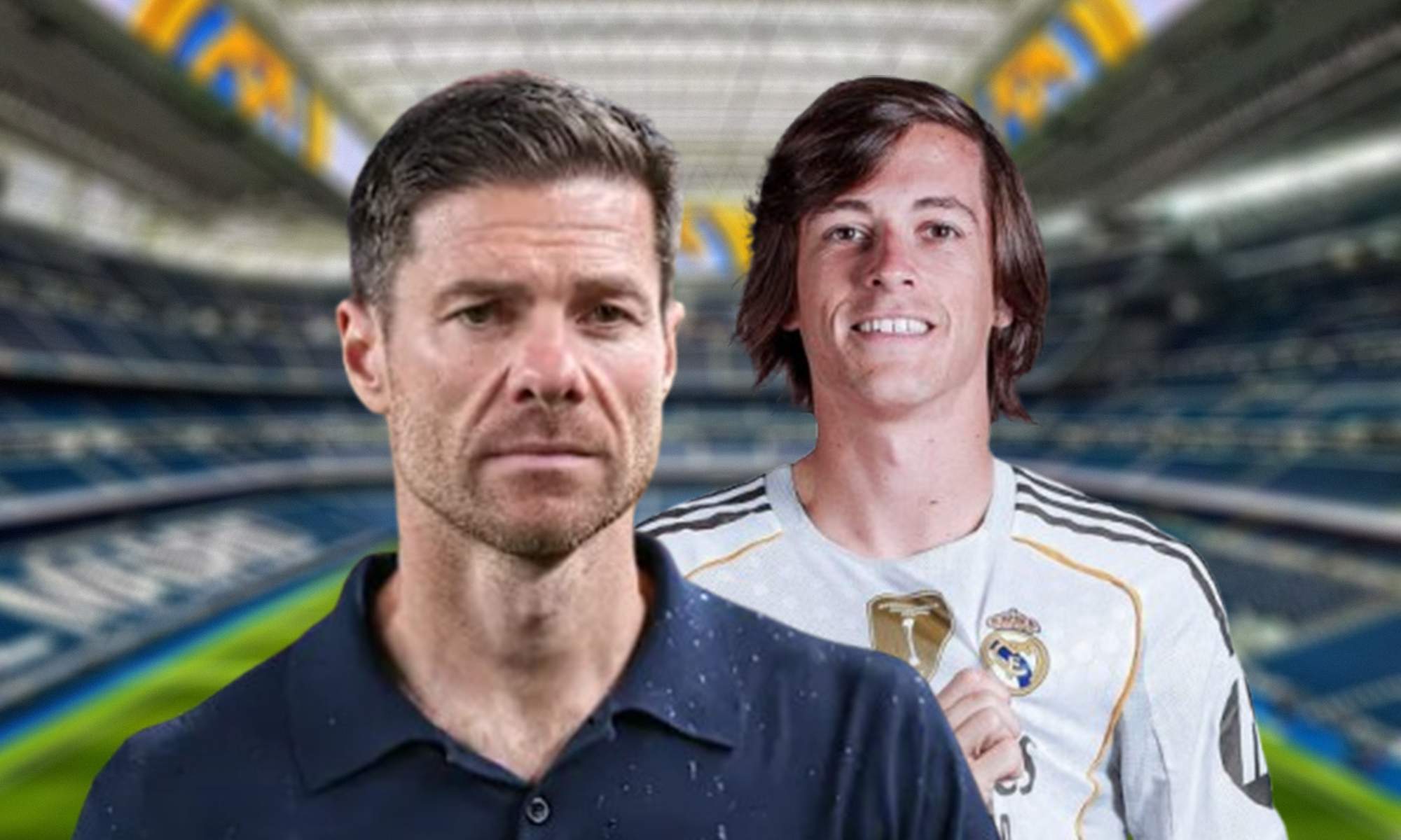 Xabi Alonso, Álvaro Carreras y el Santiago Bernabéu.