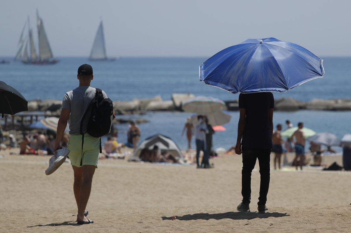 Un día caluroso de verano en España. 