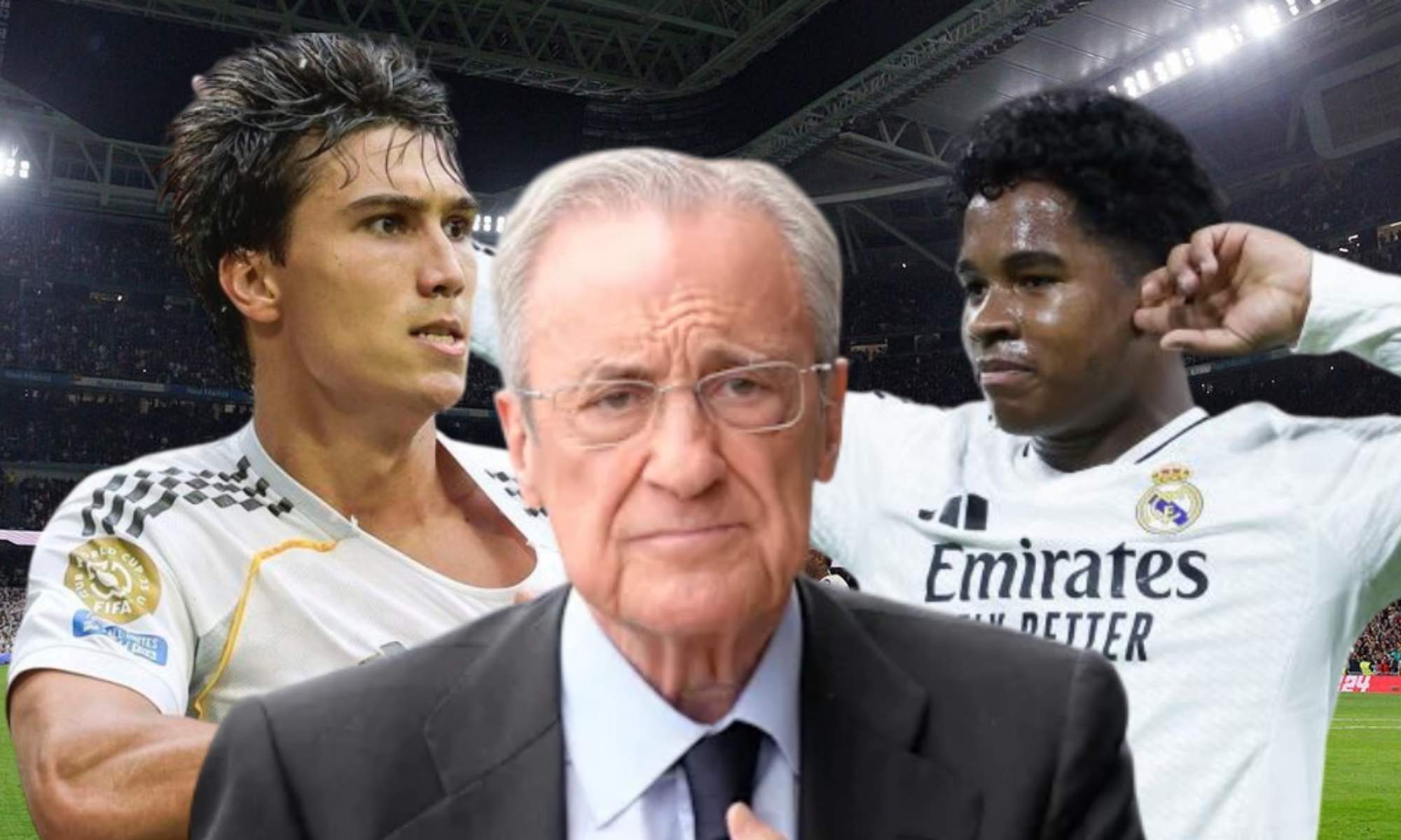 Florentino Pérez podría haber resuelto los 'problemas' con Gonzalo García y Endrick de cara al siguiente curso.
