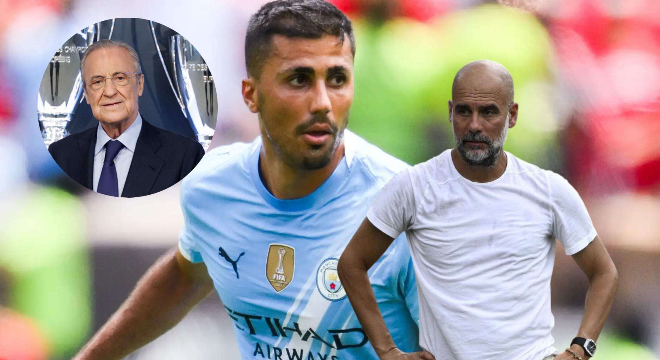 Guardiola tiembla por el deseo de Florentino por Rodri