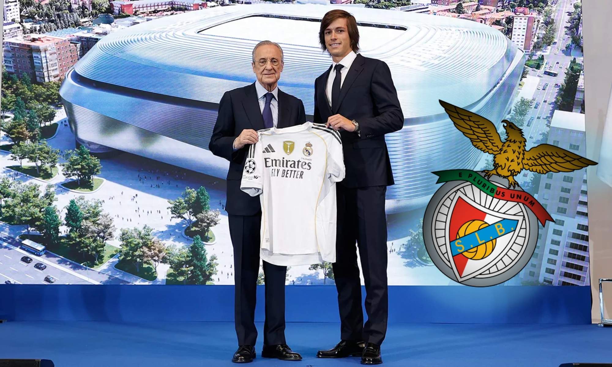 Álvaro Carreras ha sido presentado esta mañana como nuevo jugador del Real Madrid y el Benfica se ha despedido de él por redes sociales.