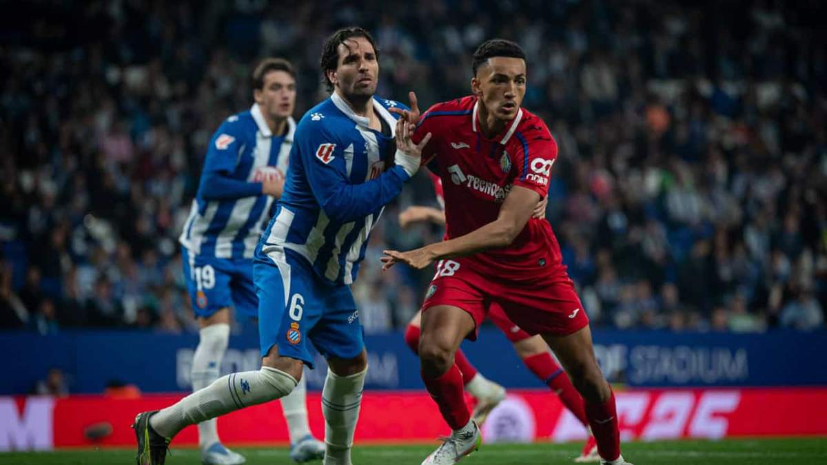 Álvaro Rodríguez durante un partido con el Getafe