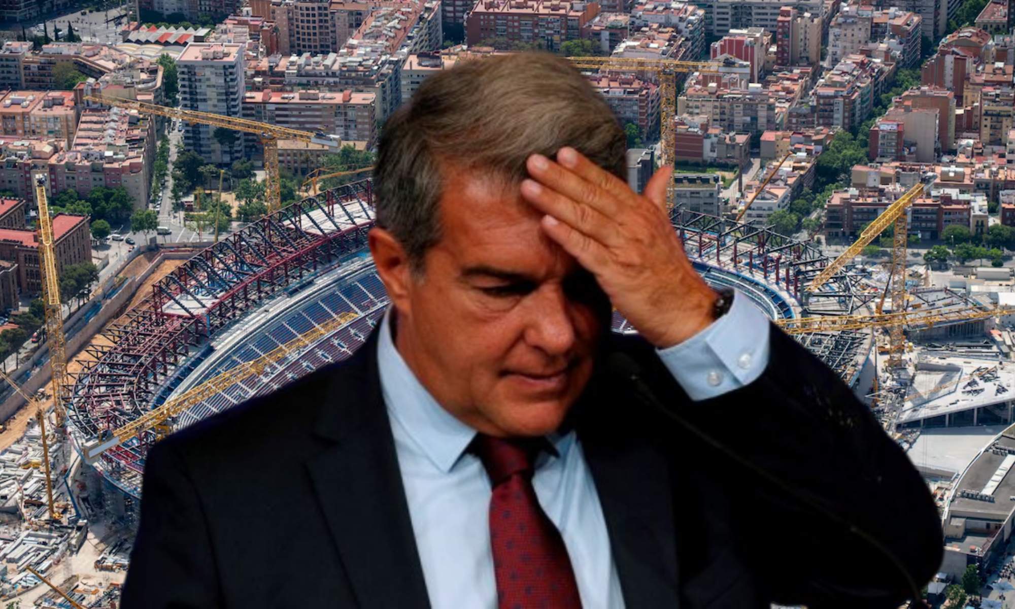 Joan Laporta sufre el enésimo disgusto con el nuevo Camp Nou.