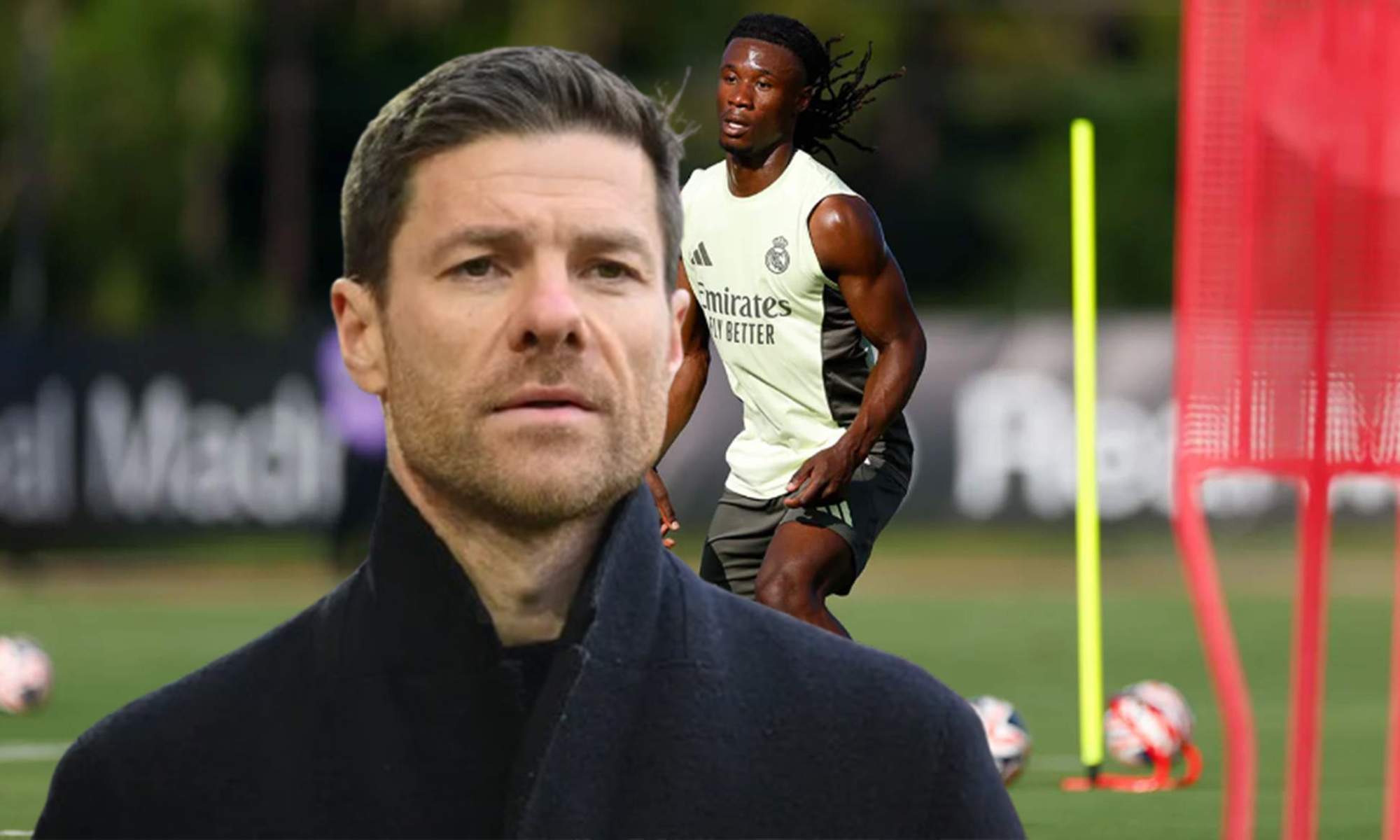 Xabi Alonso y un entrenamiento de Eduardo Camavinga con el Real Madrid.