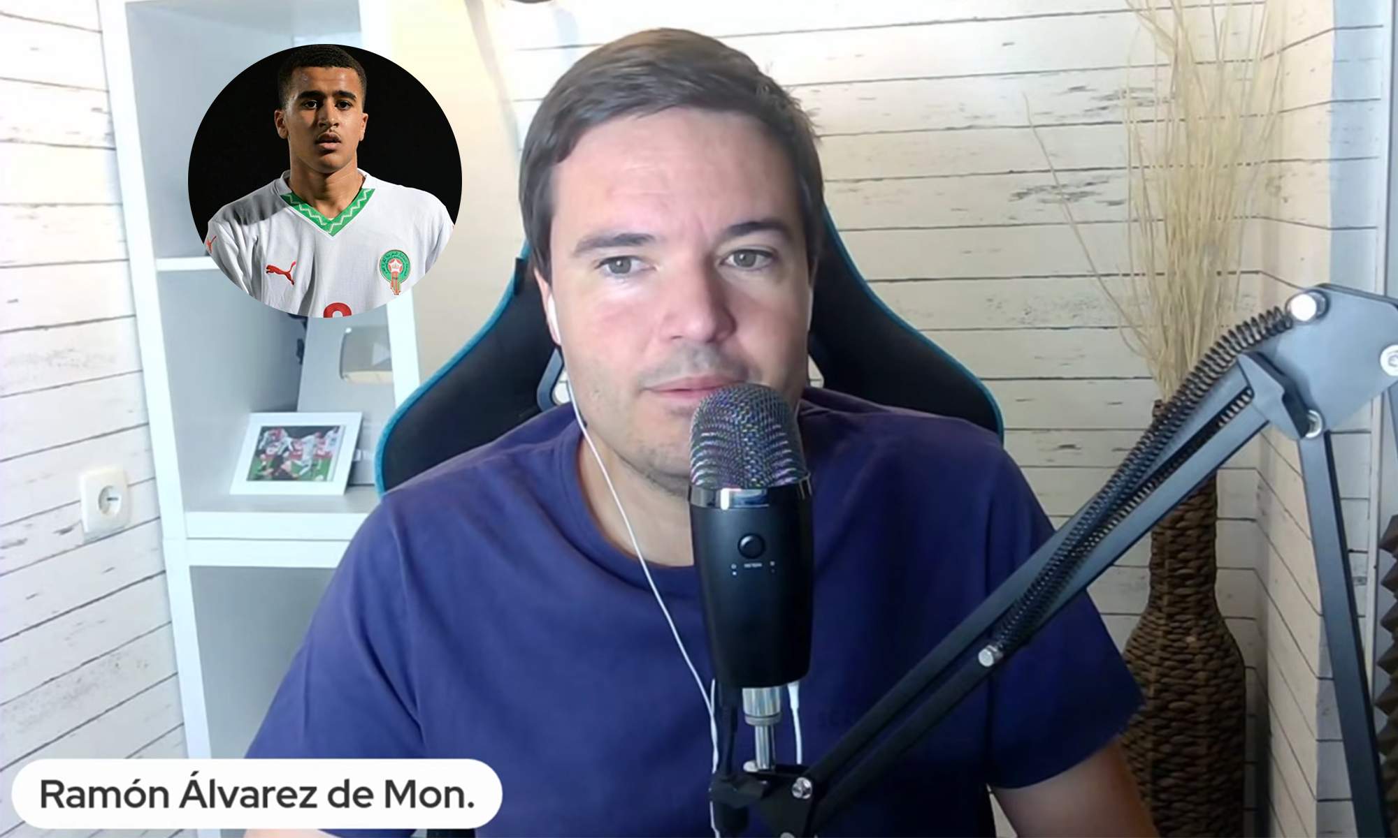 Ramón Álvarez de Mon y una foto de Ouazane.