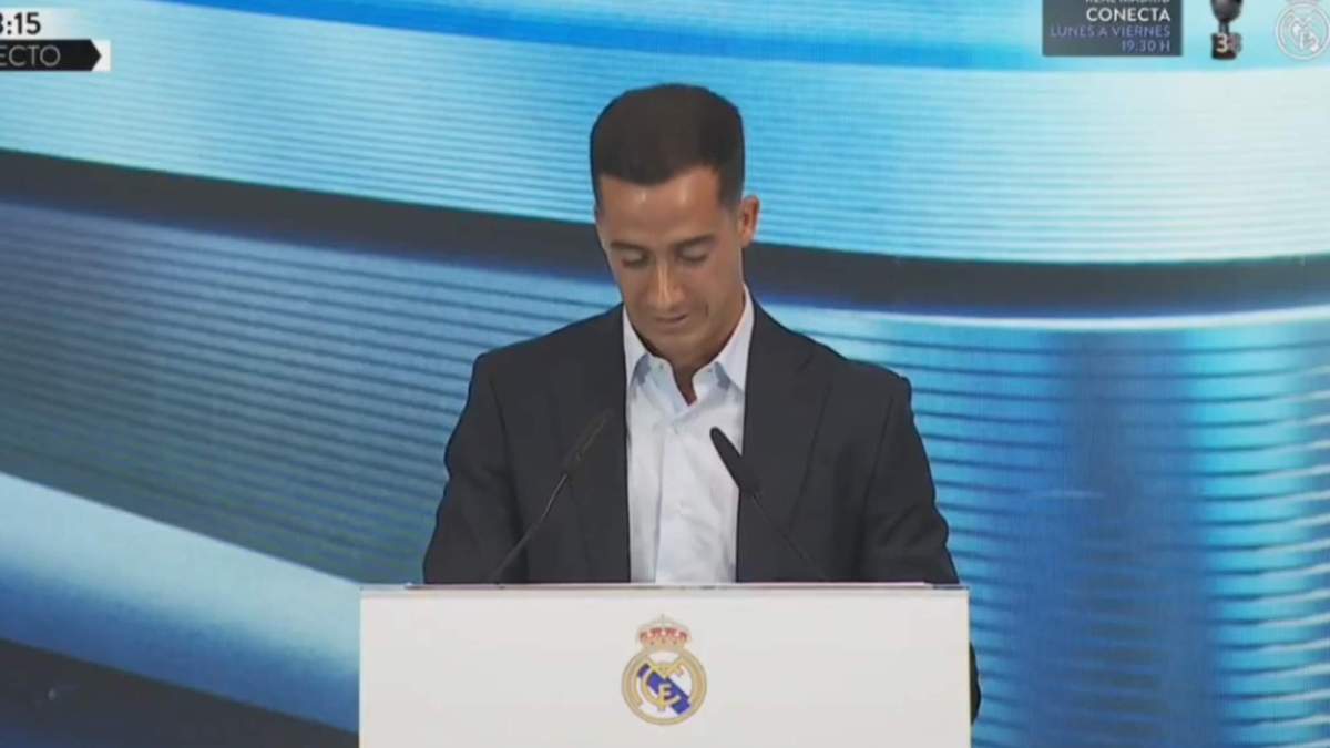 Lucas Vázquez en su acto de despedida del Real Madrid. Lucas Vázquez en su acto de despedida del Real Madrid.