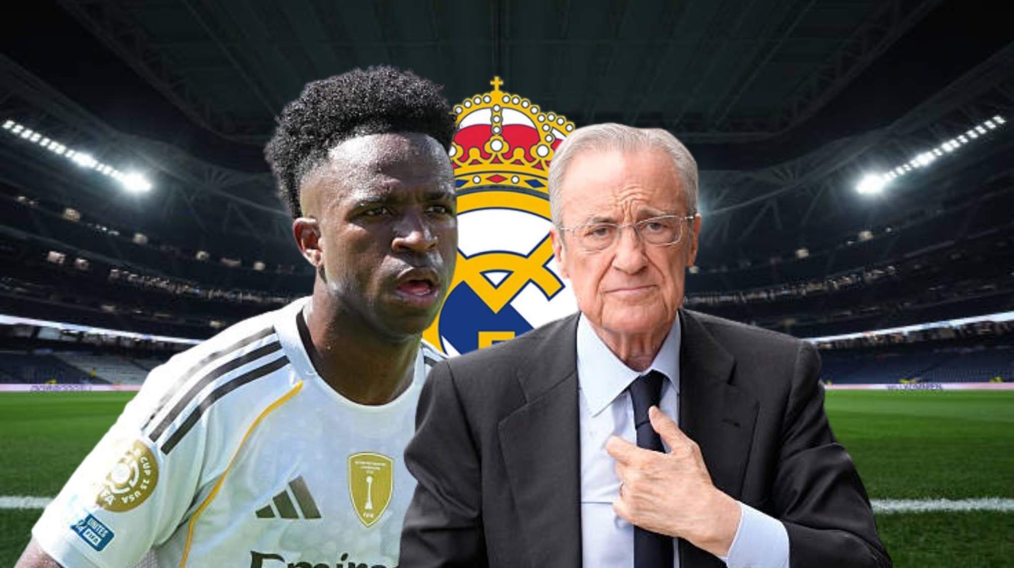 Florentino Pérez y Vinicius, atentos al futuro. 